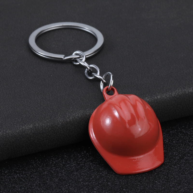 Cross-border best-selling safety helmets, keychains, creative and practical helmets, and new, unique and special department store promotional small gifts pic 5