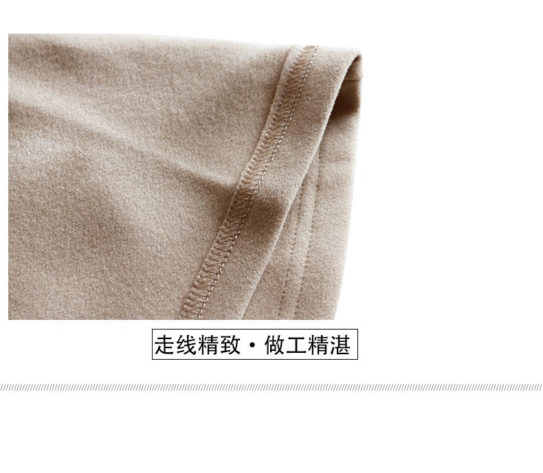 德绒半高领打底衫女内搭秋冬内搭新款长袖t恤显瘦保暖上衣服外穿详情4