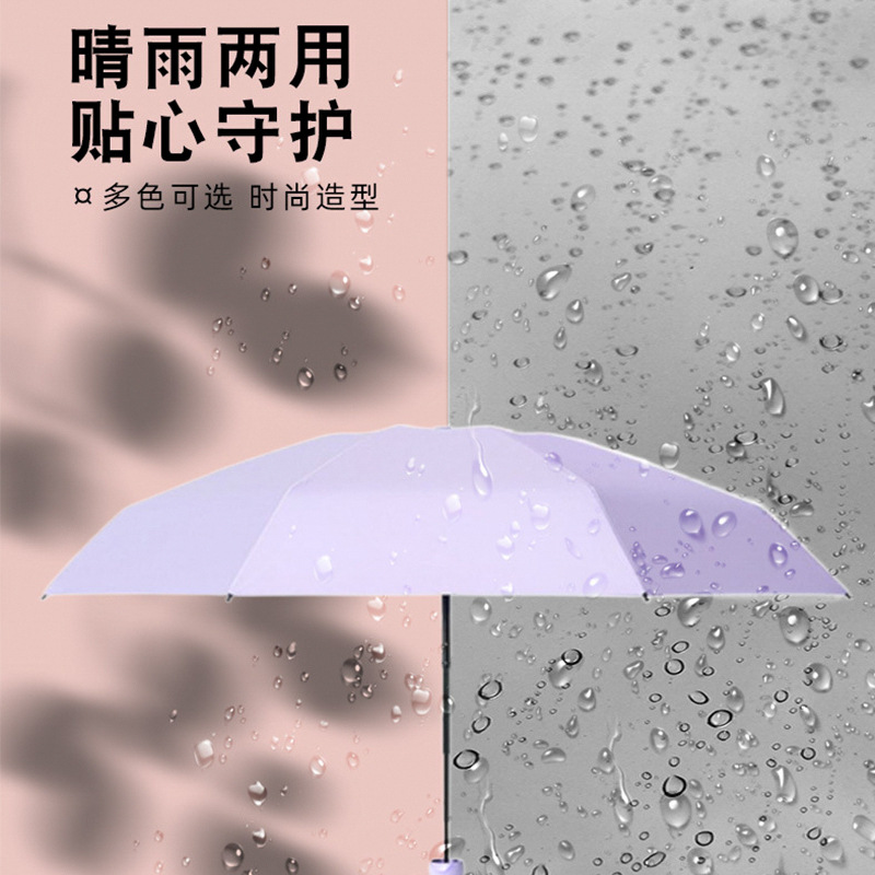 厂家批发五折伞6骨迷你便携防晒防紫外线晴雨两用遮阳伞口袋雨伞详情5