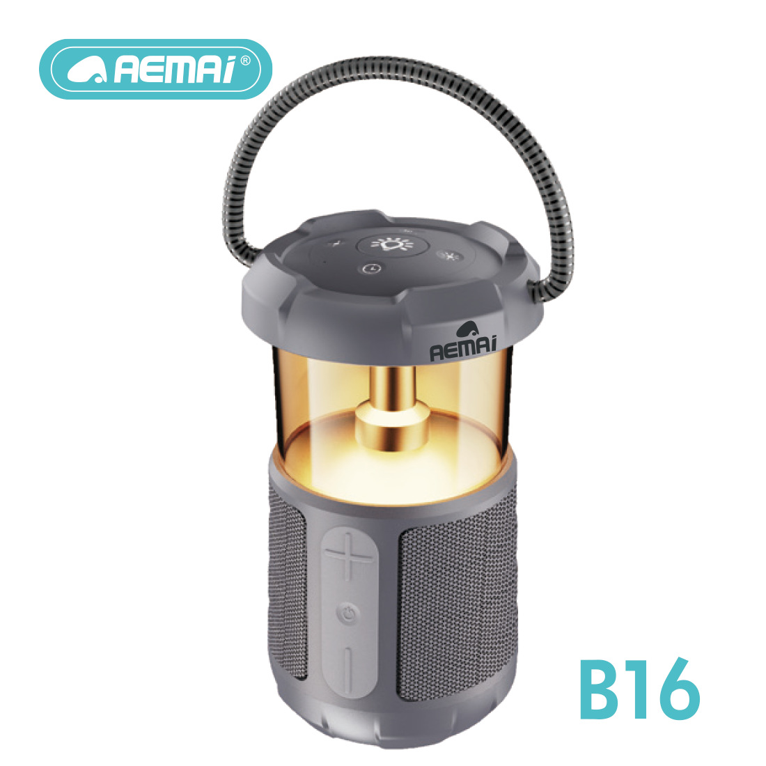 AEMAi bluetooth audio B16 subwoofer speaker altavoz de luz de camping portátil al aire libre pic 7