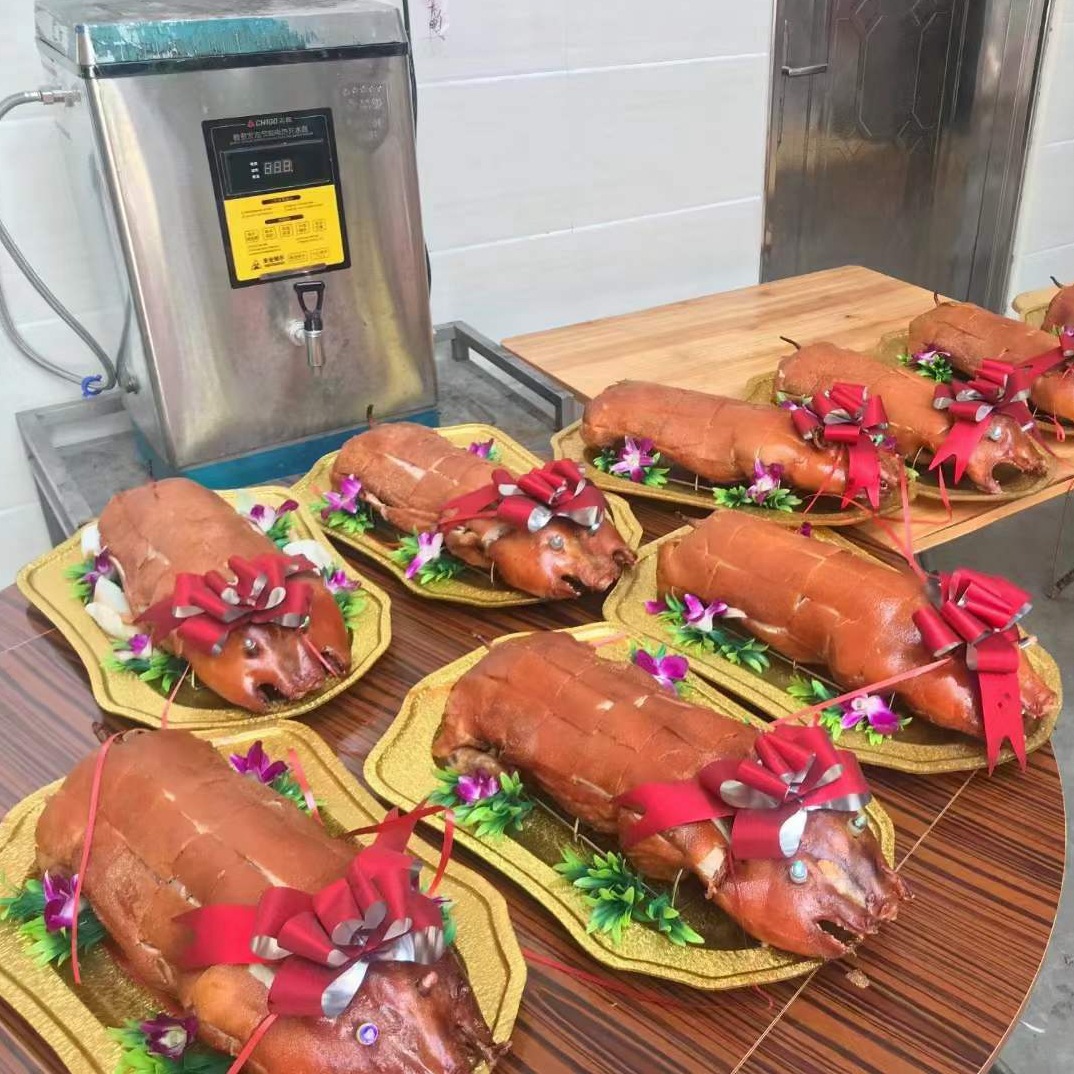 亚克力金色蛋型刺身盘长方形加厚塑料烤乳猪托盘水果盘菜碟子平盘详情5