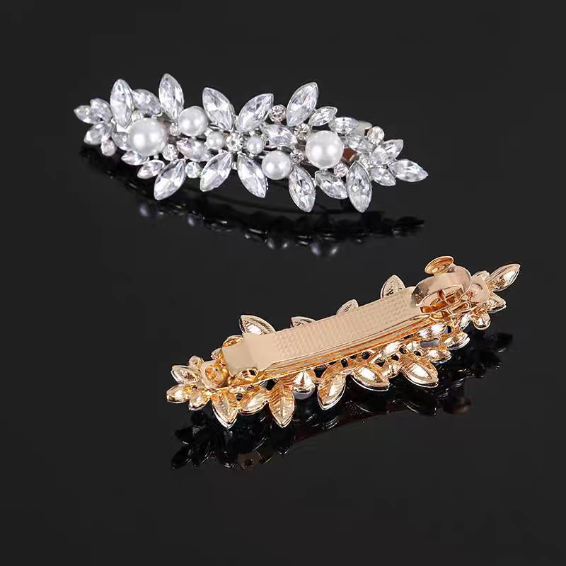 Nueva talla big wheel hairpin mujer hairpin parte posterior de la cabeza plato de pelo clip de tiburón tocados web grip clip pic 5