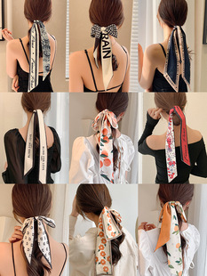 字母长条小丝巾绑发丝带高级感红色系领巾喜糖盒搭配结婚伴手礼详情16