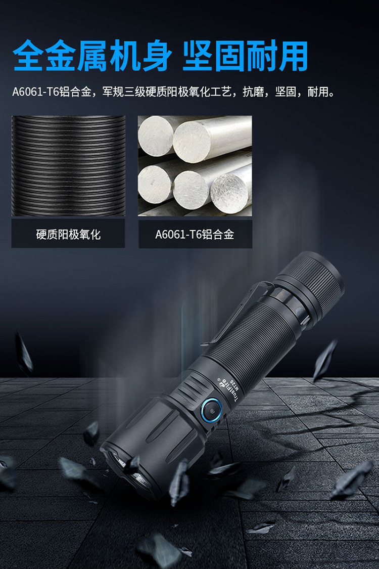 Charging magnetic suction strong light flashlight, magnetic suction led work light, magnetic suction lighting lamp, maintenance lamp, special for vehicle repair pic 2