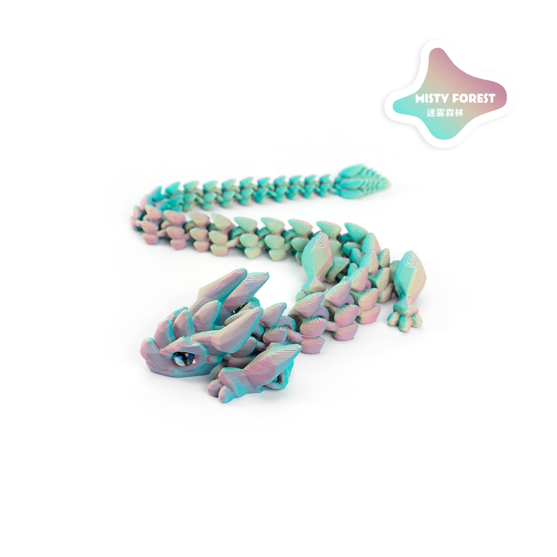 A new 3D printed cross-border bestseller, articulated crystal horned dragon figure-making set, decorated with the divine dragon pic 10