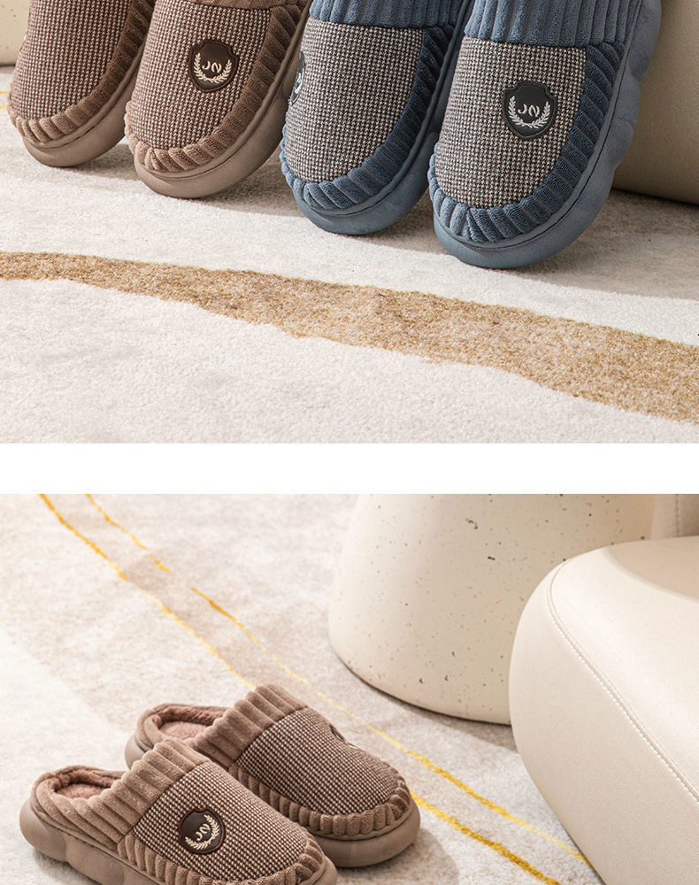 踩屎感特大码2023加厚棉拖鞋男士女冬季厚底室内保暖毛拖鞋家居用详情14