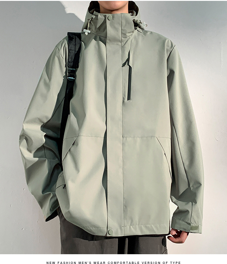 windproof waterproof casual detachable hooded outdoor suit pic 20
