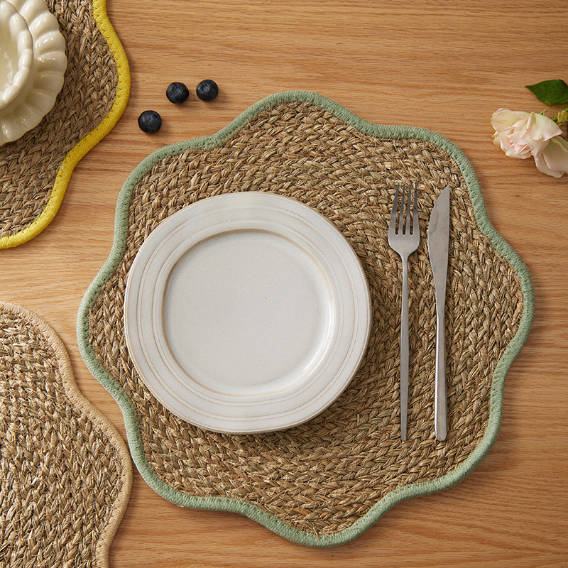 Silicone woven placemats, table heat-resistant MATS, coasters, disposable hotel placemats pic 11