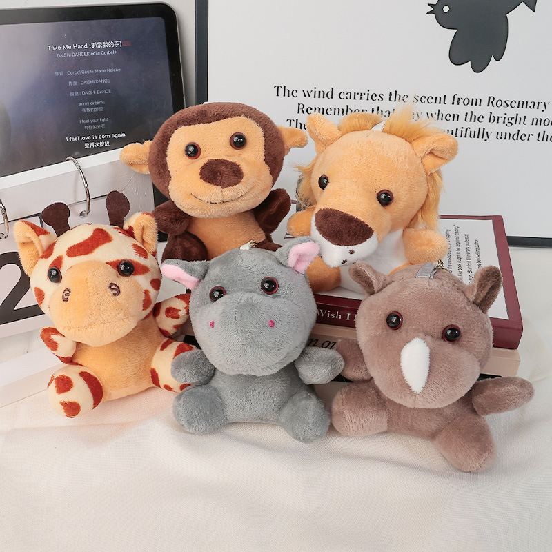 Cross-border exclusive plush toy customization, Animal World Tiger and hippopotamus pendant toys, wholesale in Yiwu keyWords pic 19