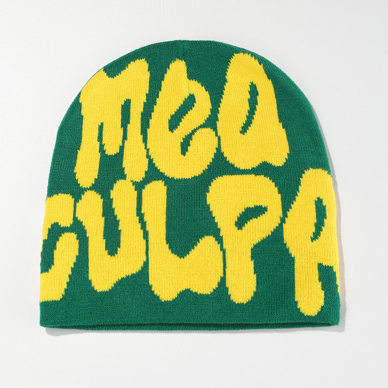 Amazon cross-border bestsellers: knitted hats for men and women, jacquard hats, popular hats from Europe and America, hip-hop hats, letter hats, AliExpress from Europe and America pic 17