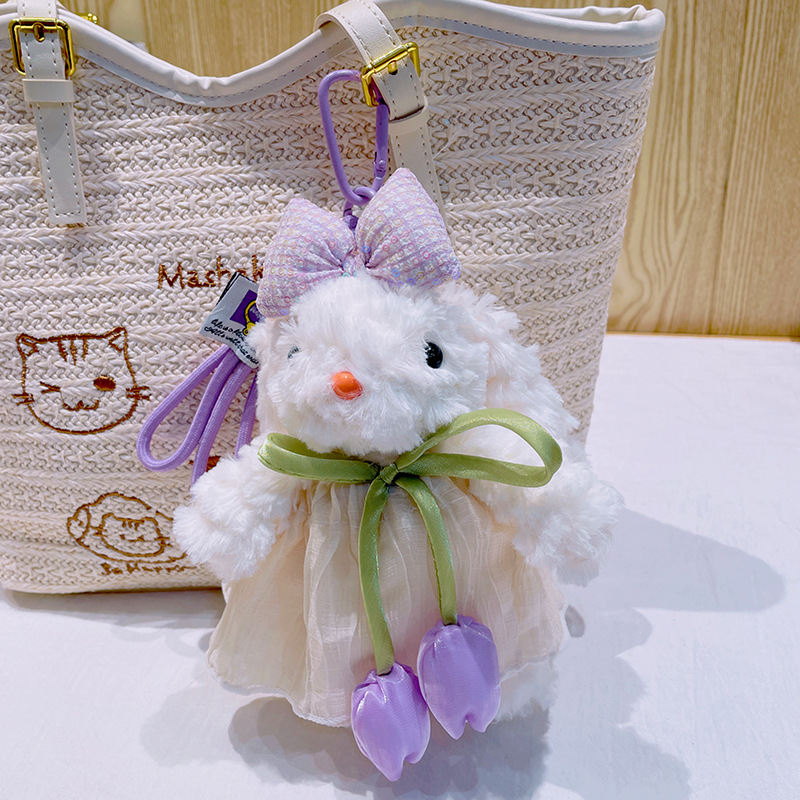 Wholesale of new flip-flop rabbit bag pendants, cartoon plush cute dolls, keychains, pendants and small gifts pic 16