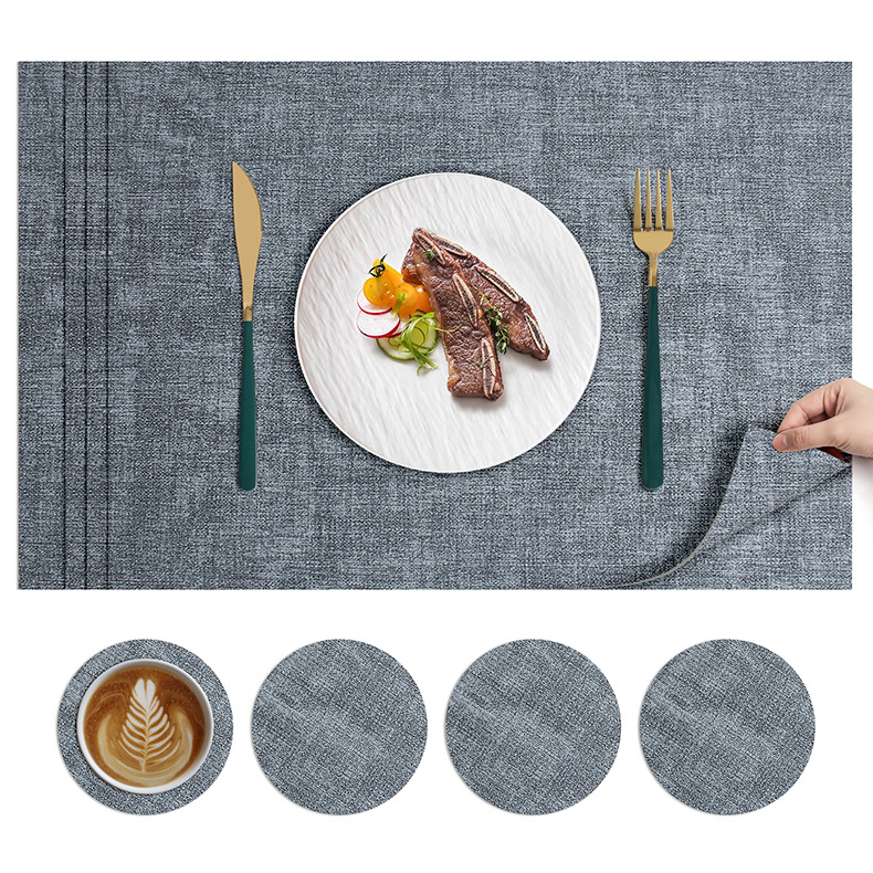 北欧ins风餐垫皮革桌垫防烫垫餐桌隔热垫碗垫高级感餐盘垫茶杯垫详情40