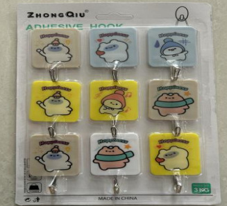 New household non-drilling, traceless hook, adhesive hook, bathroom wall-mounted waterproof transparent hook, traceless hook pic 3