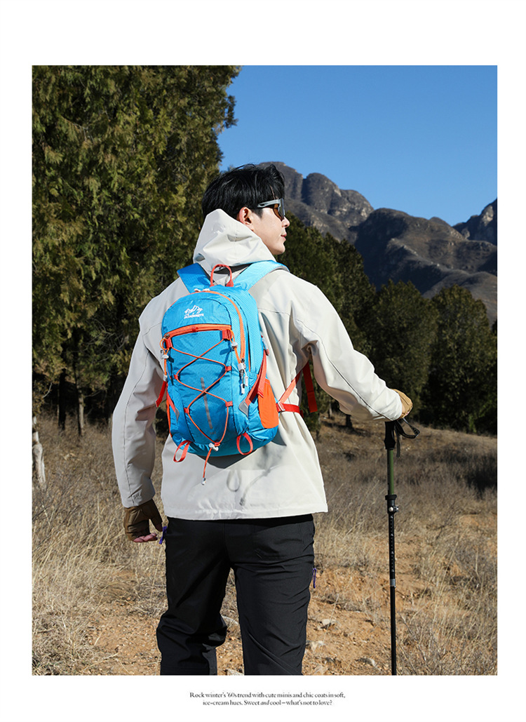 Al aire libre mochila de escalada peso ligero a prueba de agua mochila de senderismo ciclismo camping mochila de viaje fabricante al por mayor pic 17