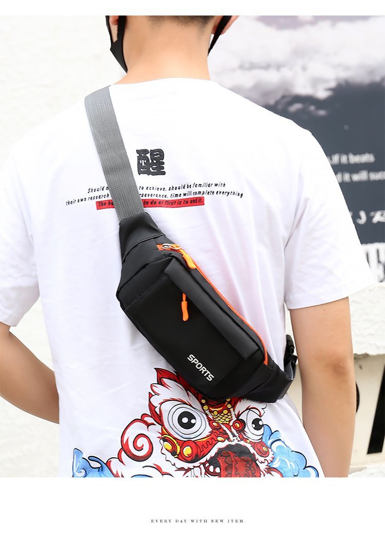 印字定LOGO腰包 休闲胸包运动手机零钱旅行骑行跑步健身收纳小包详情10