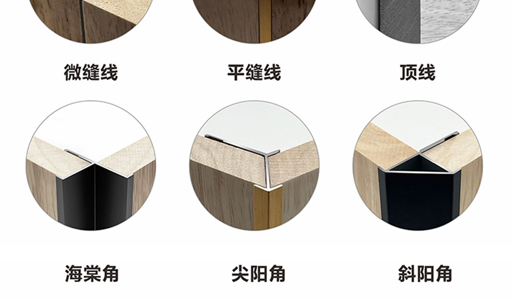 绿生装饰   铝合金收边条卡8.3CM工字线护墙板工字条金属卡条灯带装饰线碳晶板木饰面收口条  绿生装饰新材料详情2