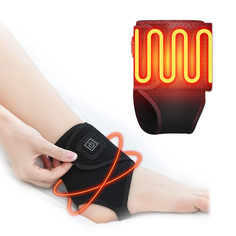 USB electric heating ankle guard for warmth, heating, joint protection, physiotherapy, body warming, hot compress and heating ankle guard in stock pic 10