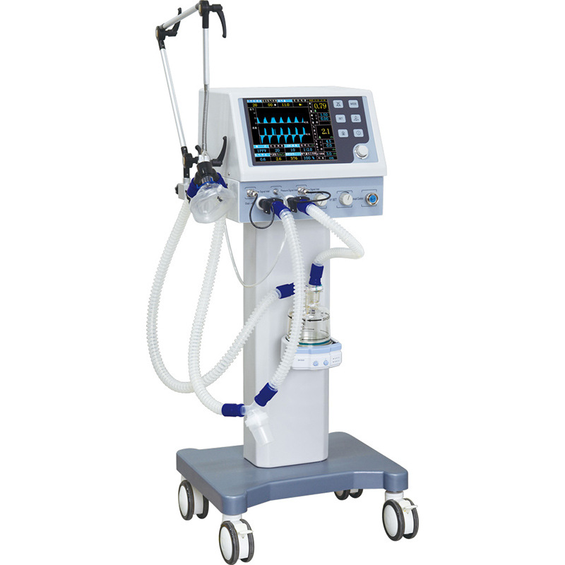 Cross-border exclusive supply PA-700B ventilator trolley with standard air compressor and display screen ventilator pic 7