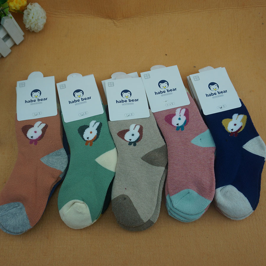 哈呗熊娃新品冬季宝宝毛巾袜毛圈袜儿童保暖婴儿学生袜子详情16