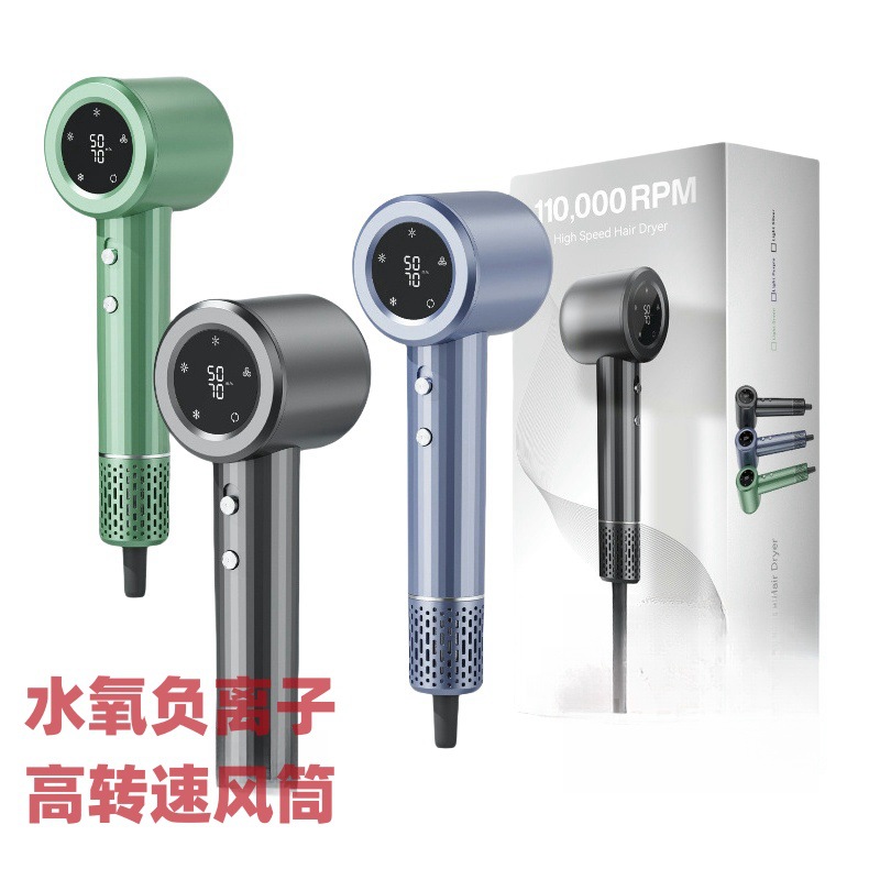 一件代发屏幕显示大功率台湾跨境电商负水离子恒温吹风机高速风筒详情8