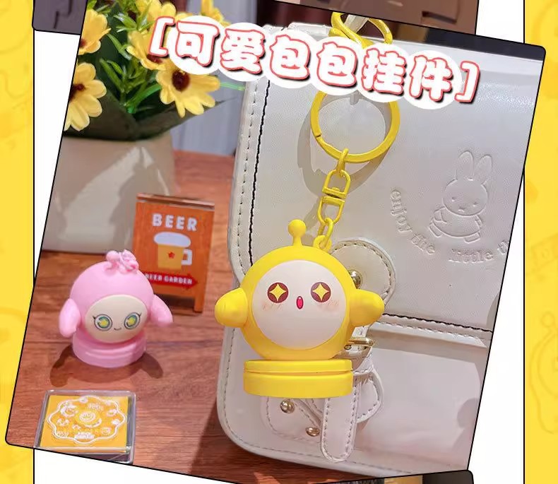 正版蛋仔派对印章钥匙扣卡通挂件儿童创意图案奖章玩具包包小挂饰详情7