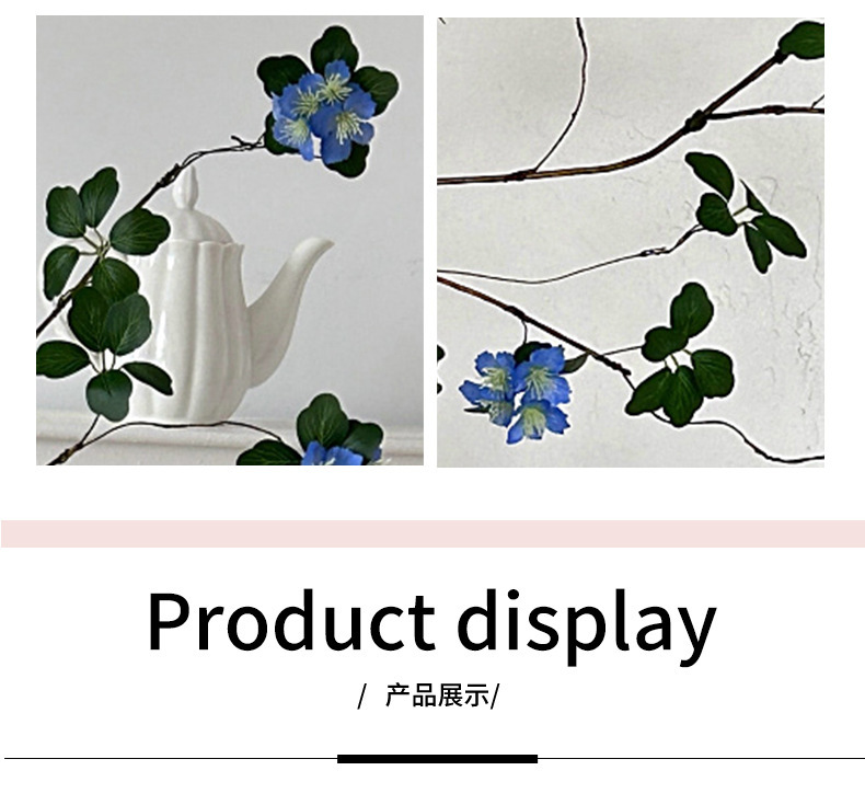 侘寂风仿真花假花观音莲干花花束摆设客厅餐桌装饰插花花艺摆件详情6