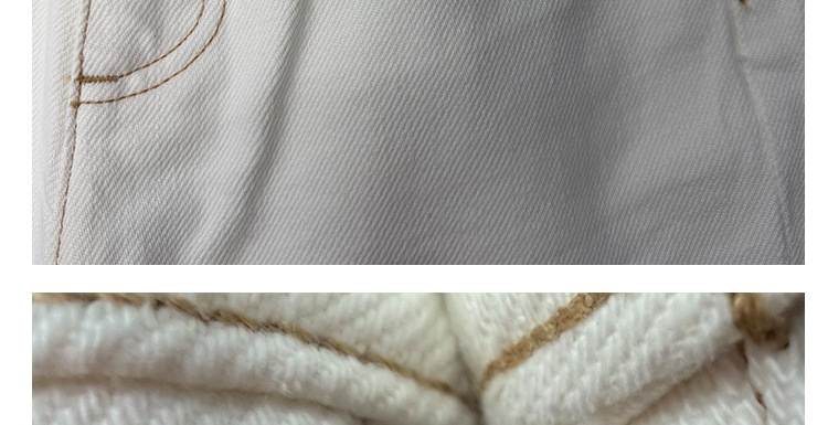 BC High-waisted straight-leg jeans for women, beige, simple style, versatile, casual, loose, wide-leg trousers, European and American style 2026 pic 13