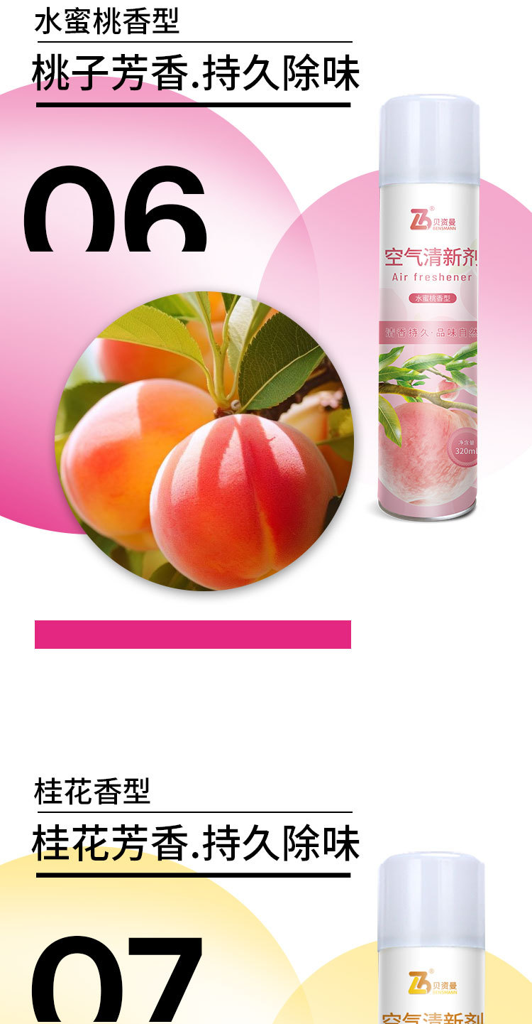 空气清新剂去异味洗手间除臭剂酒店用持久花香家用空气清新剂喷雾详情14