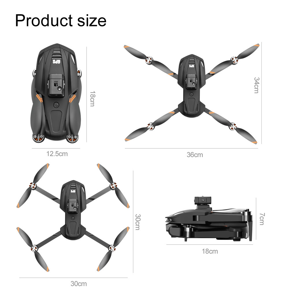 The cross-border AliExpress bestseller V168 brushless GPS return high-definition 8 aerial obstacle avoidance drone is a remote control aircraft for foreign trade pic 31
