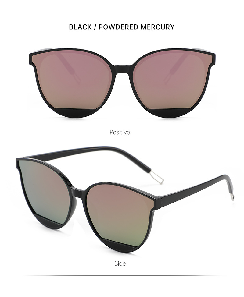 个性韩版不规则镜片太阳镜时尚网红墨镜女高级感圆框修脸太阳眼镜详情11