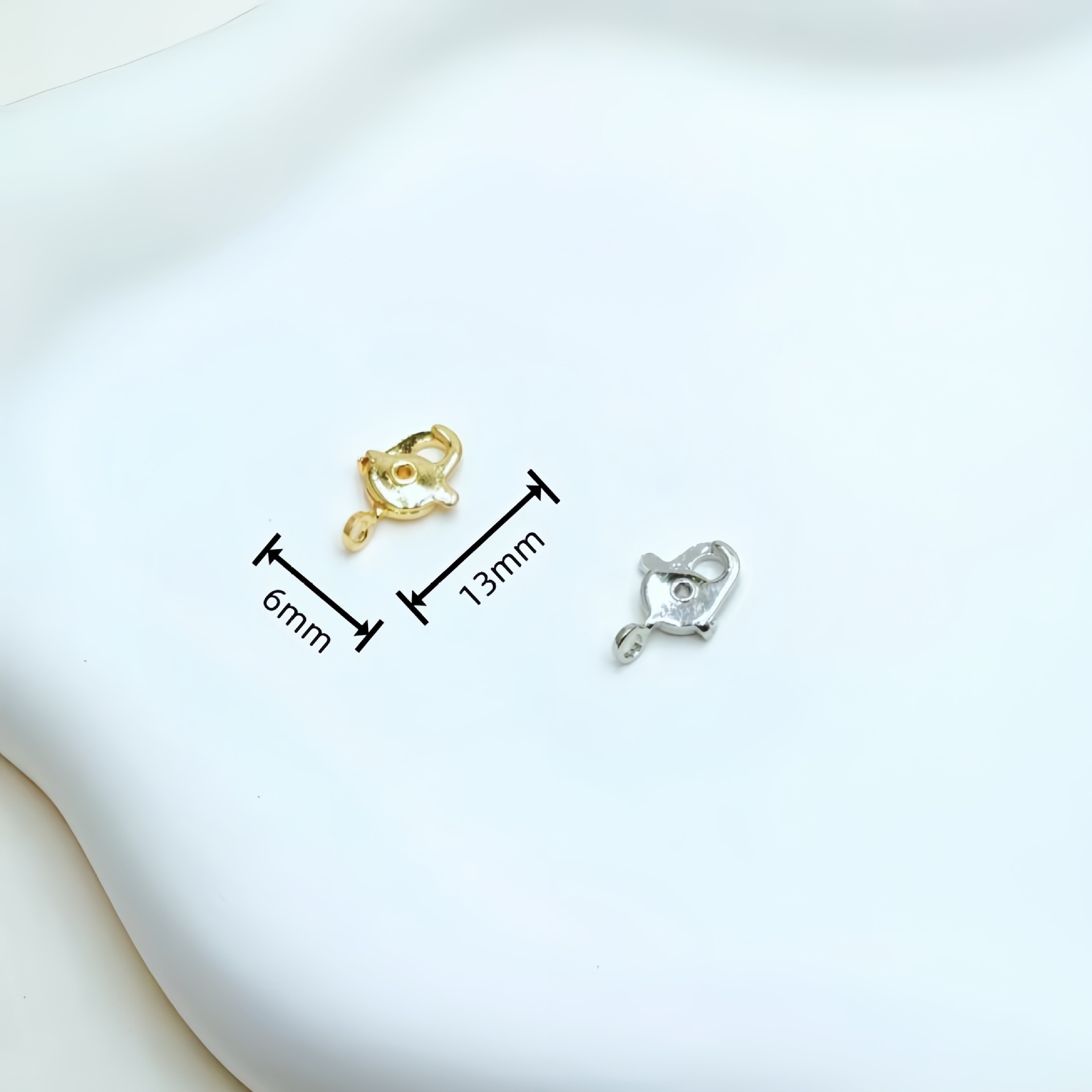 diy铜镀18K真金手工异型龙虾扣饰品配件批发 保色万能扣串珠手链详情39