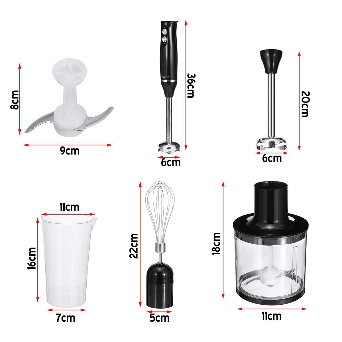 Foreign trade four-in-one mixer, multi-functional handheld mixer, egg beater, baby food mixer, electric pic 8