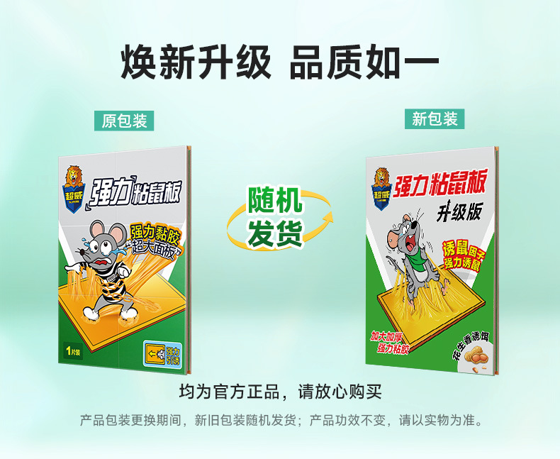 超威强力粘鼠板老鼠贴强力粘鼠贴捕鼠器灭鼠贴强力粘板自带花生香详情1