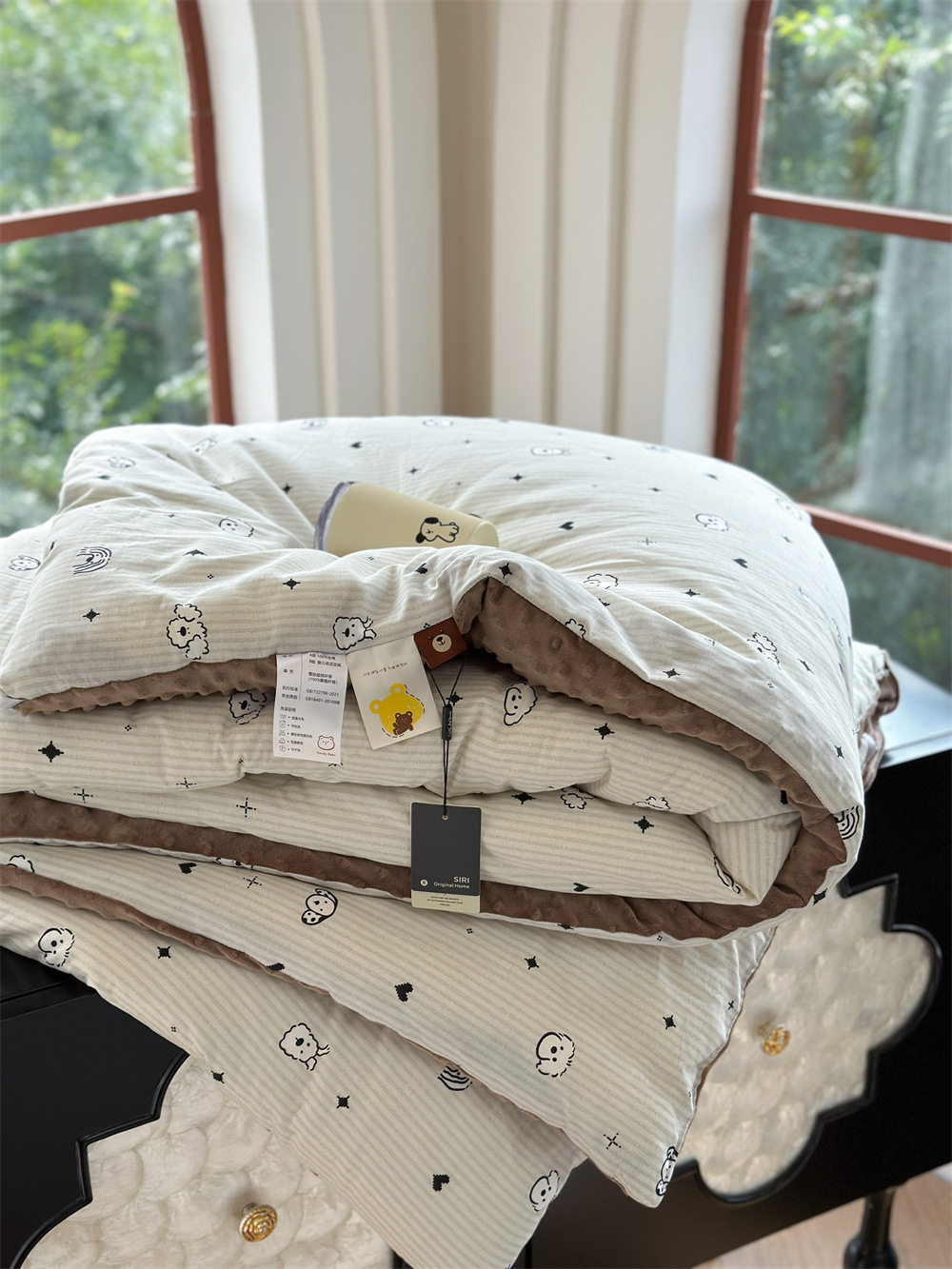 13372 All-cotton cartoon small floral print spring and autumn quilt soothing, bean quilt warm and fleece winter quilt core pic 19