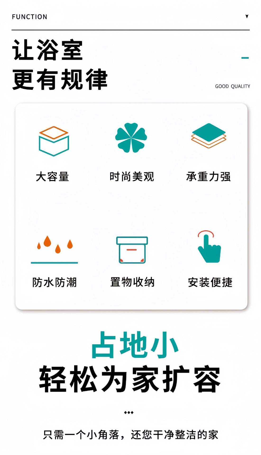 浴室置物架厕所落地边柜转角夹缝收纳柜卫生间的架子多层收纳窄柜详情4