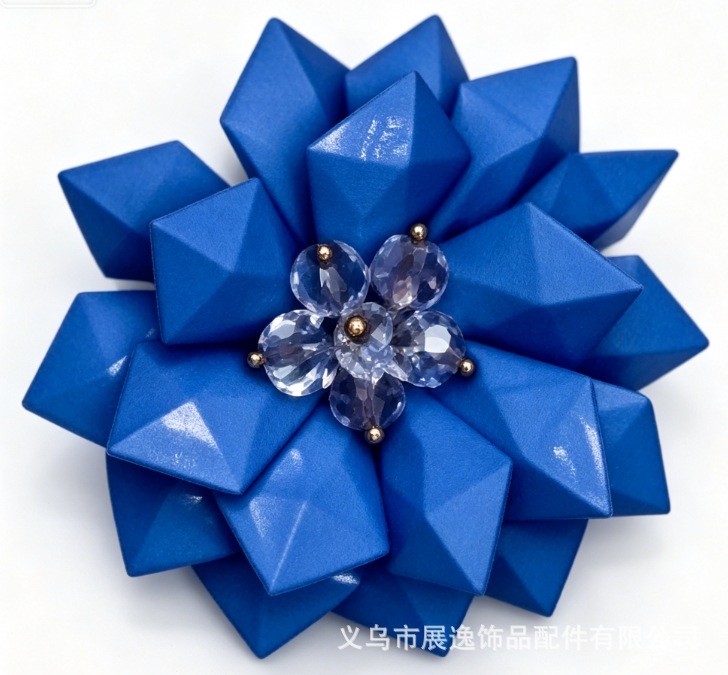 厂家新款 钉珠花蕊镶钻花瓣亮片服装辅料衣领DIY饰品详情3