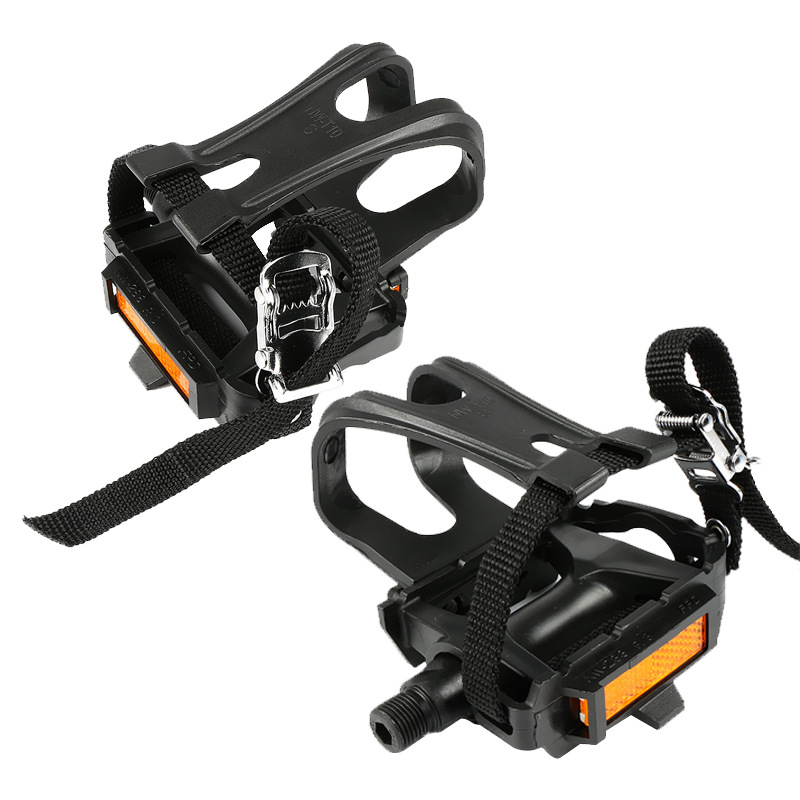 Bicycle pedals, universal mountain bike pedals, pedal straps, fixed fly straps, nylon accessories, dog mouth pic 5