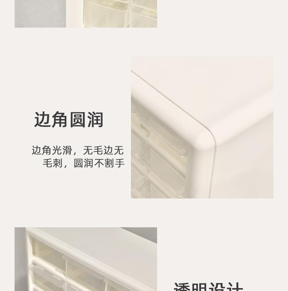 抽屉式零件盒收纳柜箱家用分格塑料透明工具盒收纳物料盒子大容量详情29