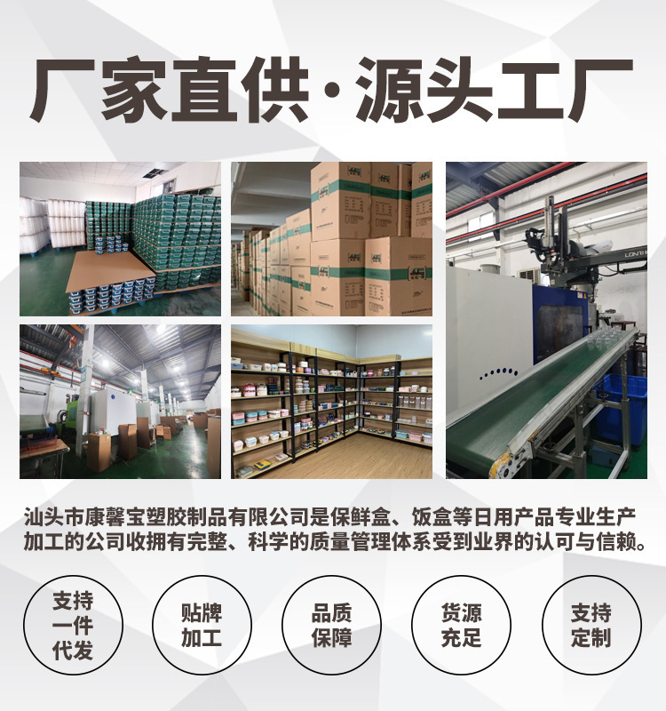 双层两分格PP手提饭盒日式学生上班族便携餐盒可微波加热配餐具详情1
