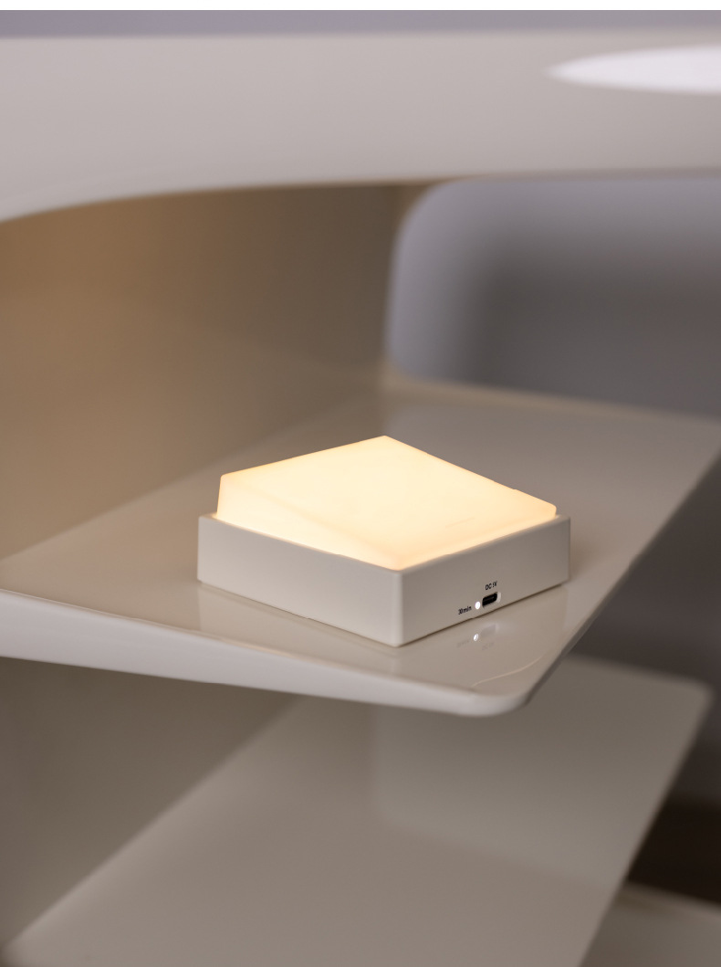 Rocker switch night light, USB charging, stepless dimming, desktop eye-protecting desk lamp, magnetic bedside timer in the bedroom pic 20