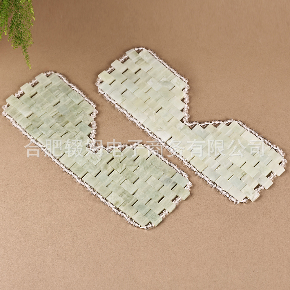天然玉石眼帘眼罩手工编织清凉冷热敷眼部舒缓按摩眼罩批发跨境详情16