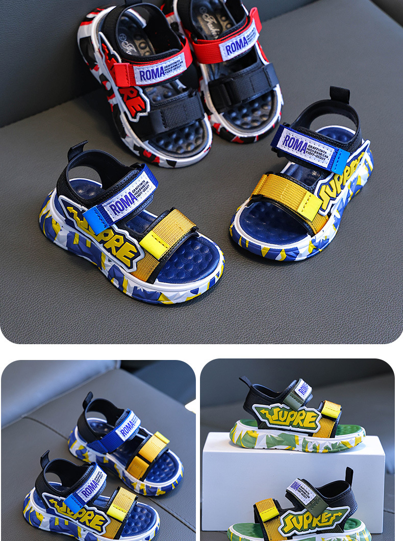 男童凉鞋2024新款夏季中大童韩版小男孩鞋子休闲软底儿童沙滩鞋潮详情14