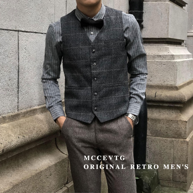 2025新款条纹衬衫男美式复古修身长袖高级感商务休闲西装衬衣免烫详情4