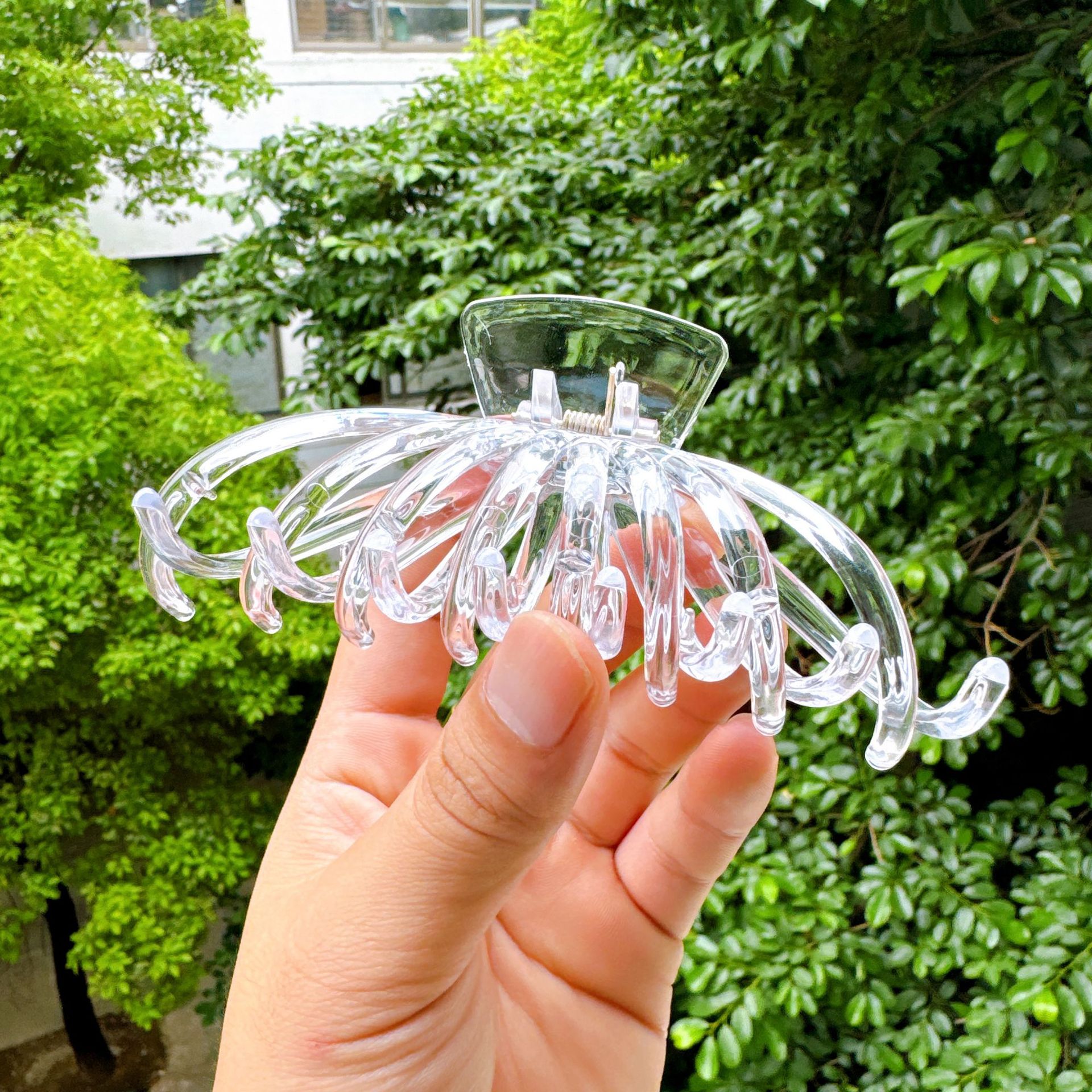 Wholesale of new transparent gripper, back head hair clip, handcrafted shark clip, diy gripper, rough bottom clip pic 8