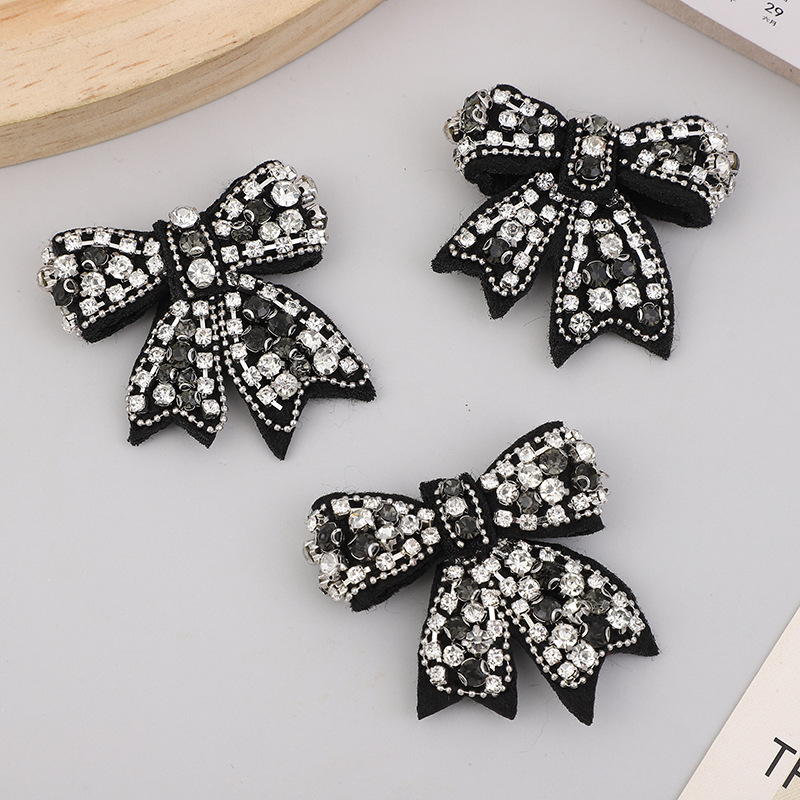 Handmade rhinestone bows, hair accessories, earrings, DIY accessories, shoes, hats, clothing accessories, materials, three-dimensional high-end brooches pic 4