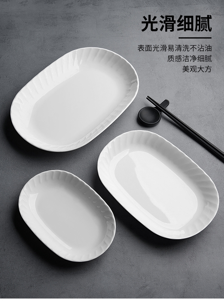 工厂直销肠粉碟密胺长方形肠粉盘仿瓷肠粉盘批发详情4