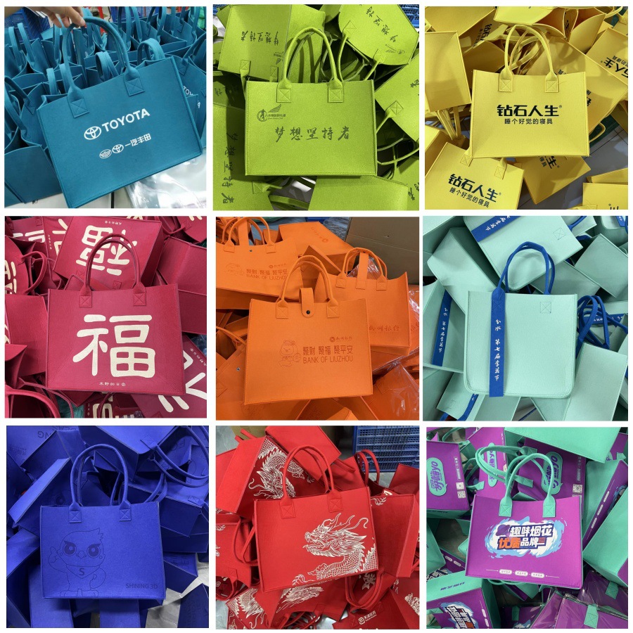 Dragon Boat Festival corporate bank felt bags, customized cartoon souvenirs, gift bags, shopping bags, wedding advertising tote bags pic 42