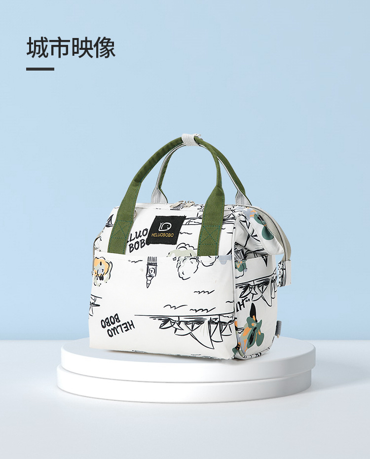 2024 New casual portable Mom bag, multi-functional lightweight storage bag, waterproof and heat-insulating multi-compartment outdoor backpack pic 10