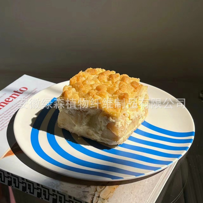 现货XeniaTaler加拿大竹纤维盘子餐具耐摔水果早餐盘面包甜品盘详情16