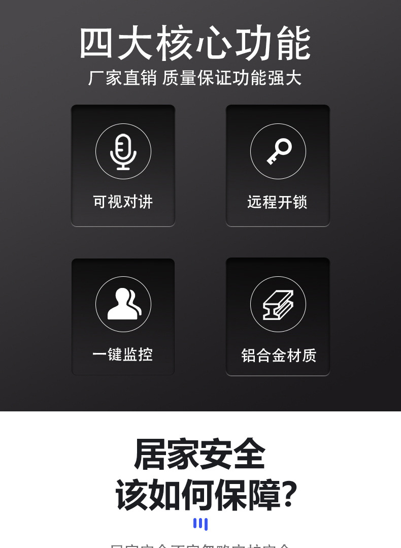 Factory direct sales of smart video doorbells, graffiti WIFI remote unlocking, home monitoring video intercom, card swiping system, wholesale doorbells for foreign trade pic 2